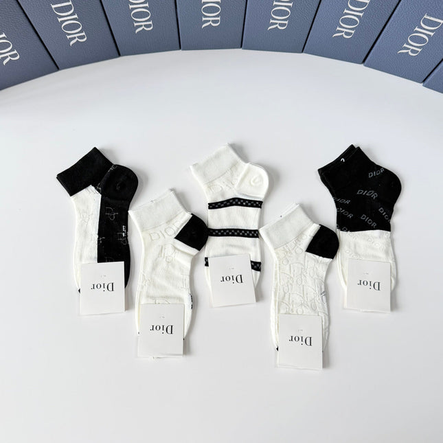 DIOR 26S ANKLE SOCKS 400143 (1 BOX)