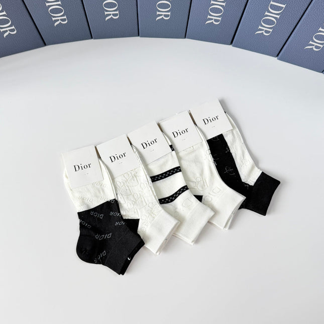 DIOR 26S ANKLE SOCKS 400143 (1 BOX)