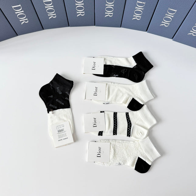 DIOR 26S ANKLE SOCKS 400143 (1 BOX)