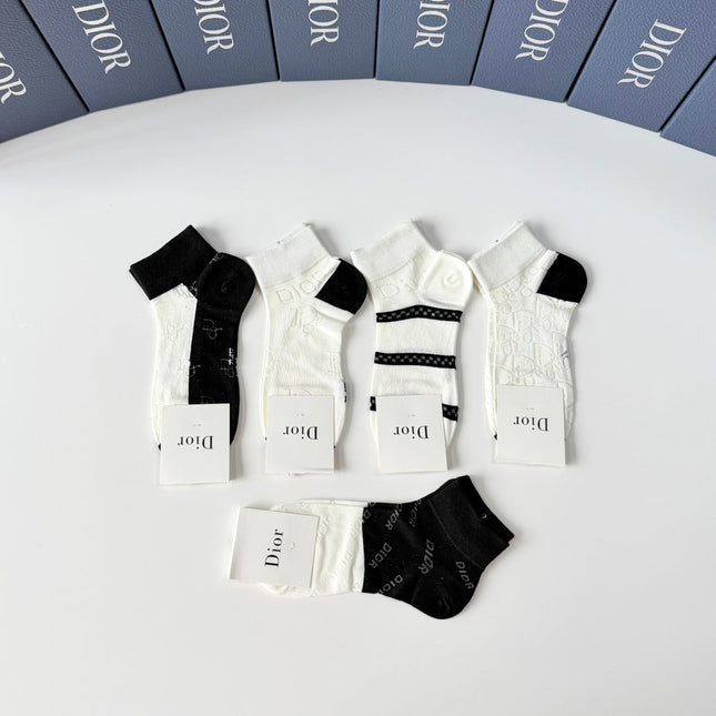 DIOR 26S ANKLE SOCKS 400143 (1 BOX)