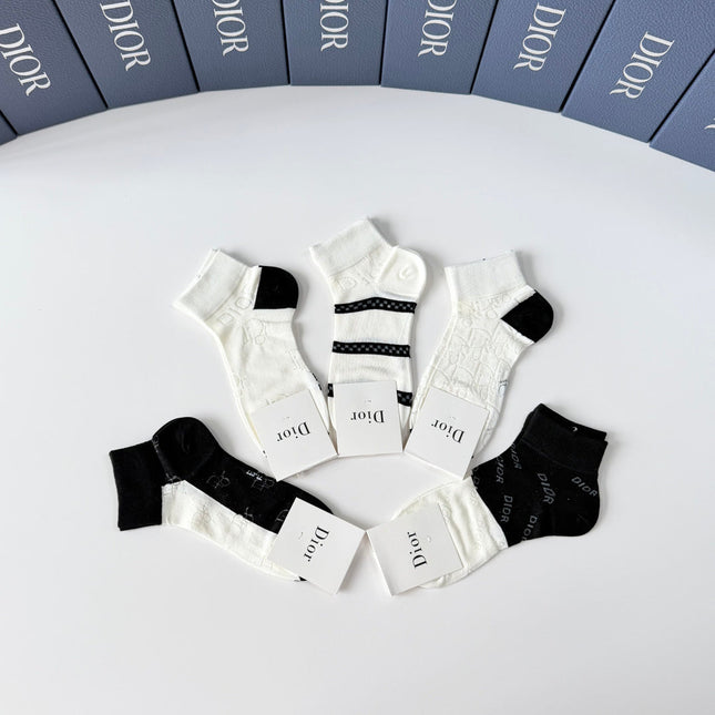 DIOR 26S ANKLE SOCKS 400143 (1 BOX)