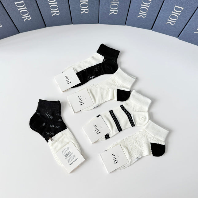DIOR 26S ANKLE SOCKS 400143 (1 BOX)