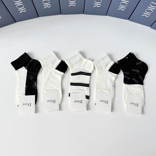 DIOR 26S ANKLE SOCKS 400143 (1 BOX)