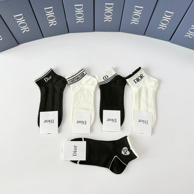 DIOR 26S ANKLE SOCKS 402516 (1 BOX)