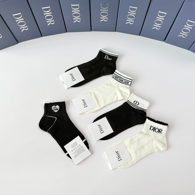 DIOR 26S ANKLE SOCKS 402516 (1 BOX)