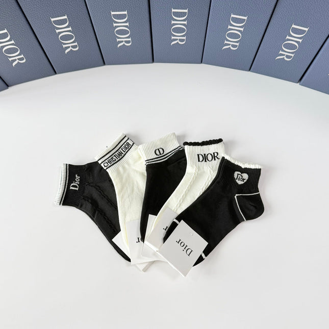 DIOR 26S ANKLE SOCKS 402516 (1 BOX)