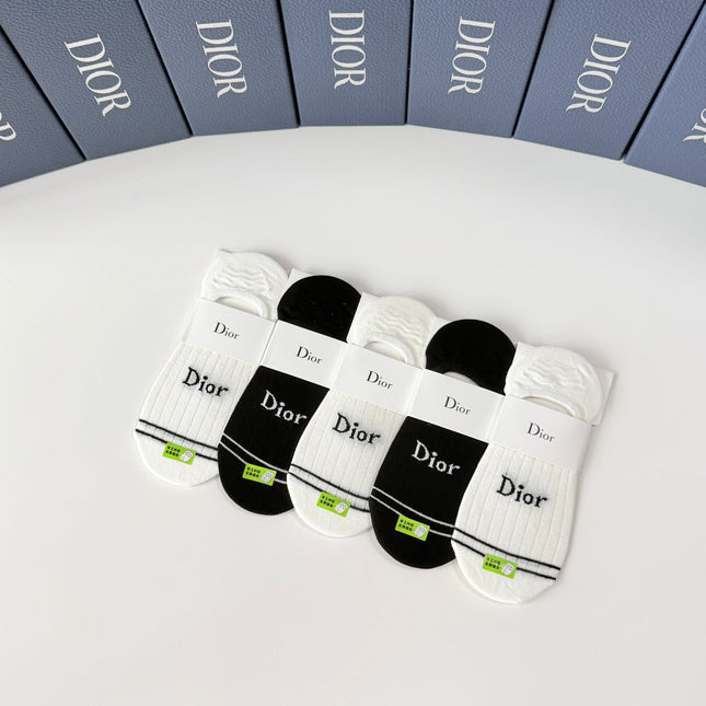 DIOR 26S NO-SHOW SOCKS 415704 (1 BOX)