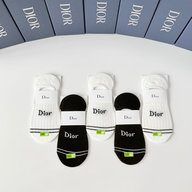 DIOR 26S NO-SHOW SOCKS 415704 (1 BOX)