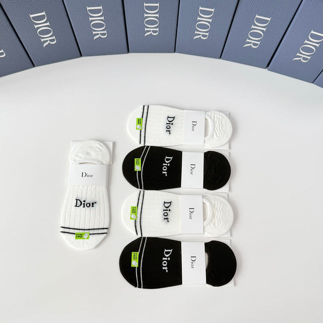 DIOR 26S NO-SHOW SOCKS 415704 (1 BOX)