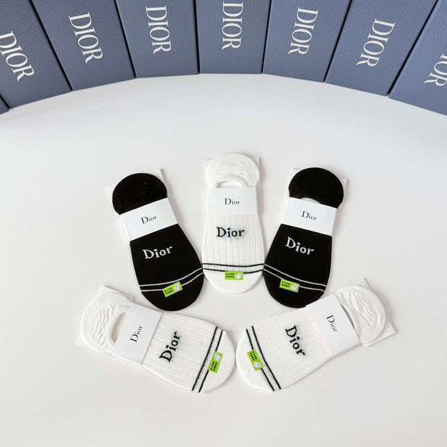 DIOR 26S NO-SHOW SOCKS 415704 (1 BOX)