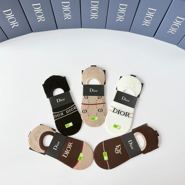 DIOR 26S NO-SHOW SOCKS 415705 (1 BOX)