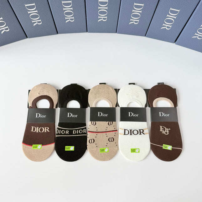 DIOR 26S NO-SHOW SOCKS 415705 (1 BOX)