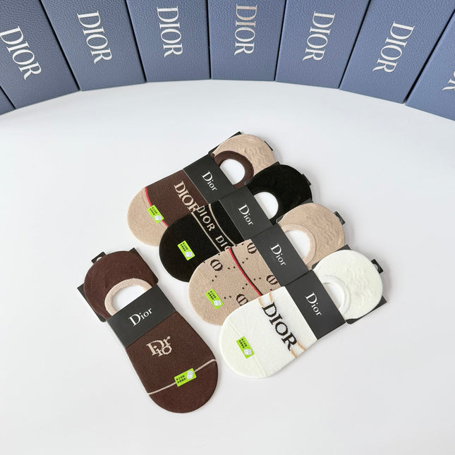 DIOR 26S NO-SHOW SOCKS 415705 (1 BOX)