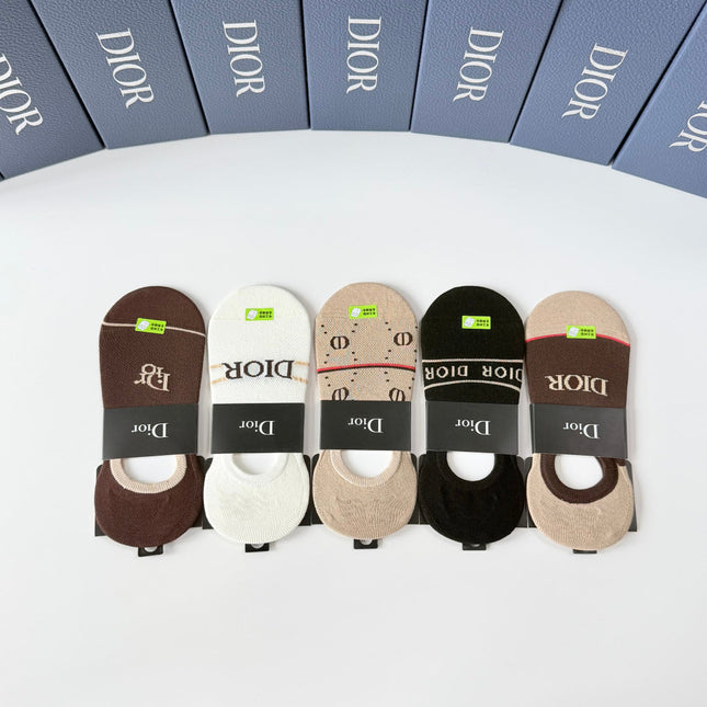 DIOR 26S NO-SHOW SOCKS 415705 (1 BOX)