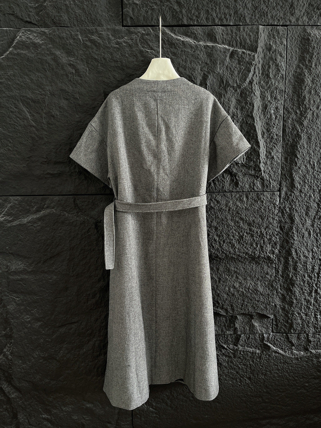 BALLOON DRESS WITH BELT IN RAYON 265972