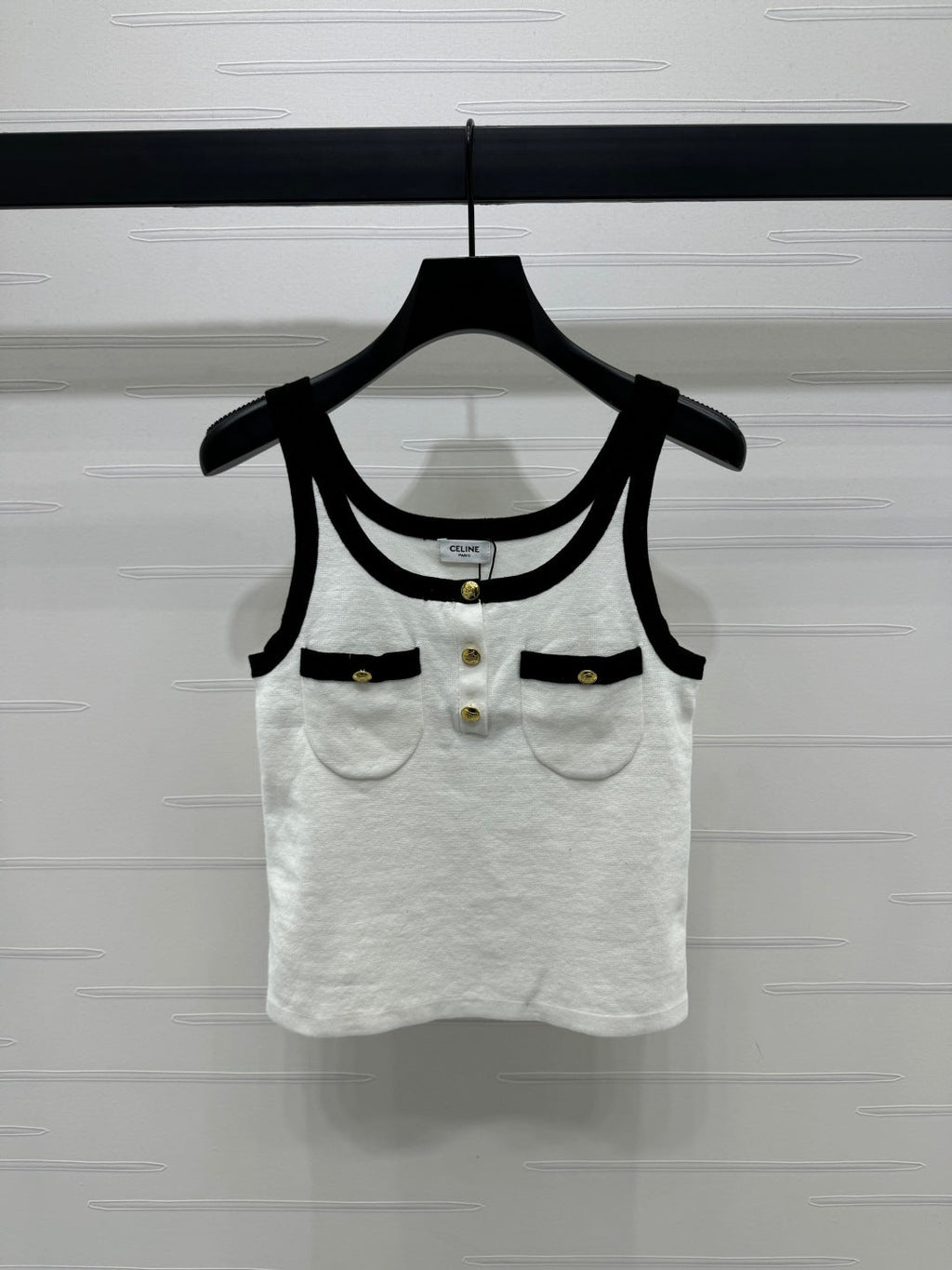 CELINE KNIT SPAGHETTI STRAP TOP 269456