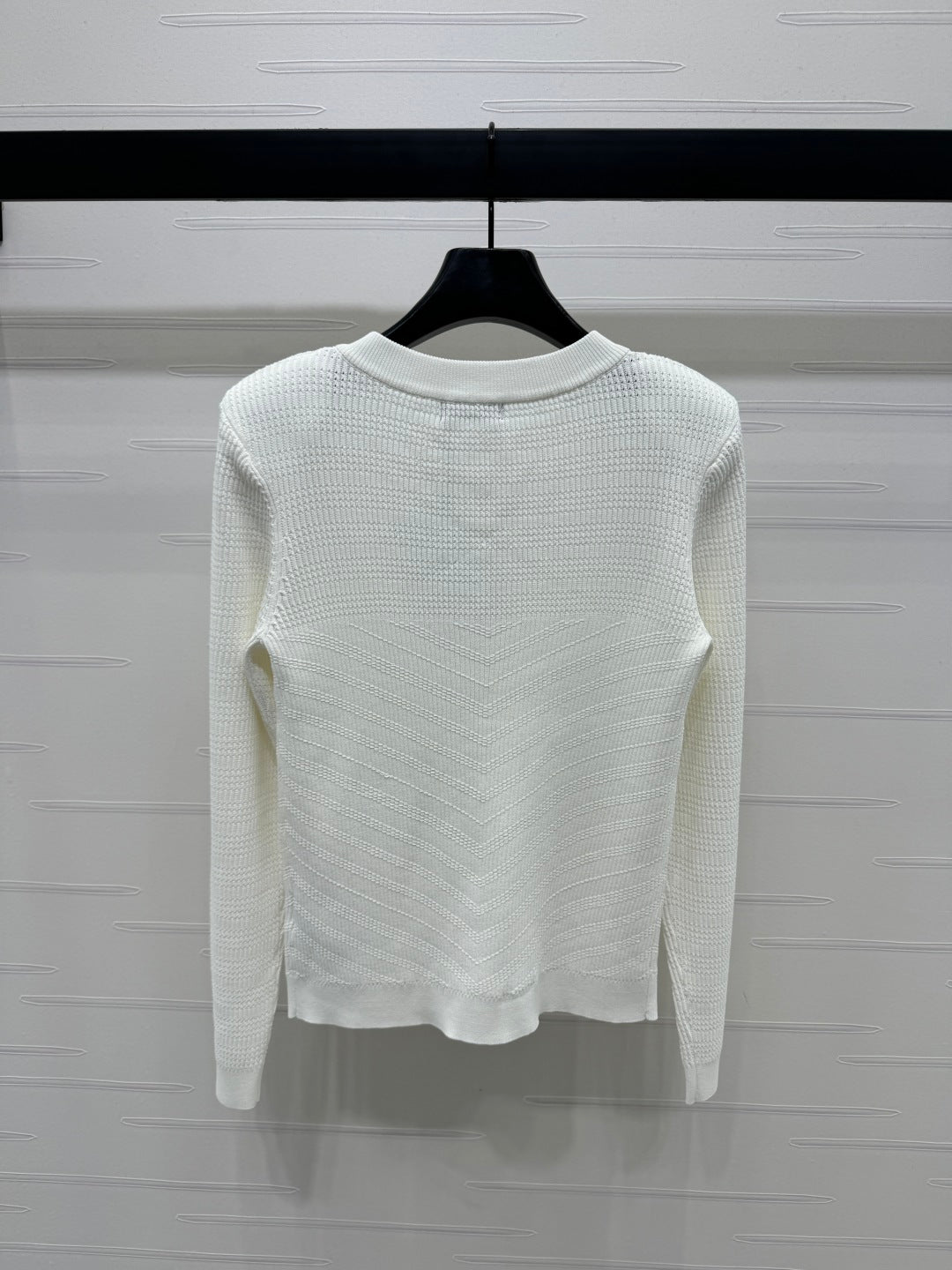 BALMAIN 25S KNITTED ROUND NECK LONG SLEEVE CARDIGAN 264243