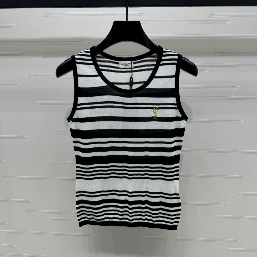 YSL 25S BLACK TRIM TANK TOP 264090
