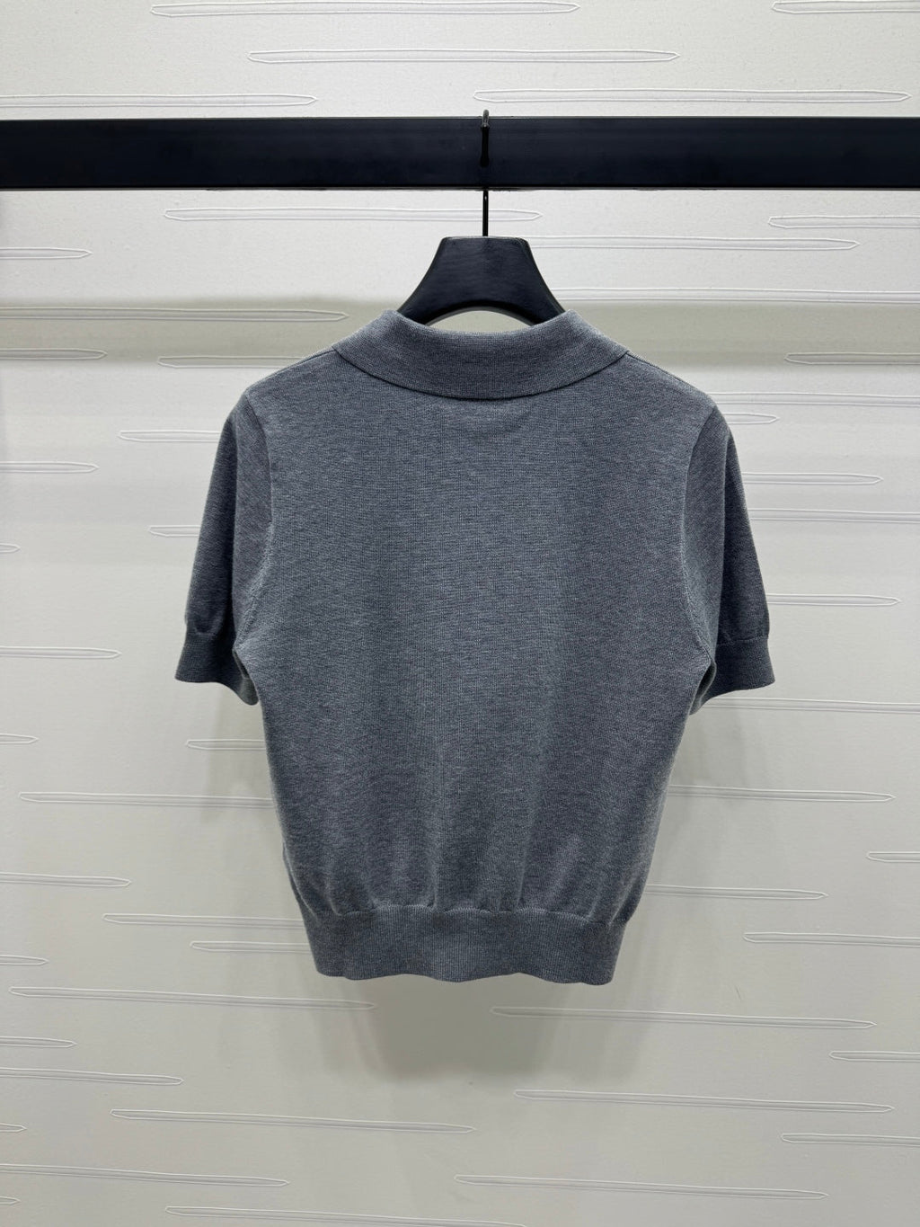 BURBERRY SHORT-SLEEVE KNITTED POLO SHIRT 274846