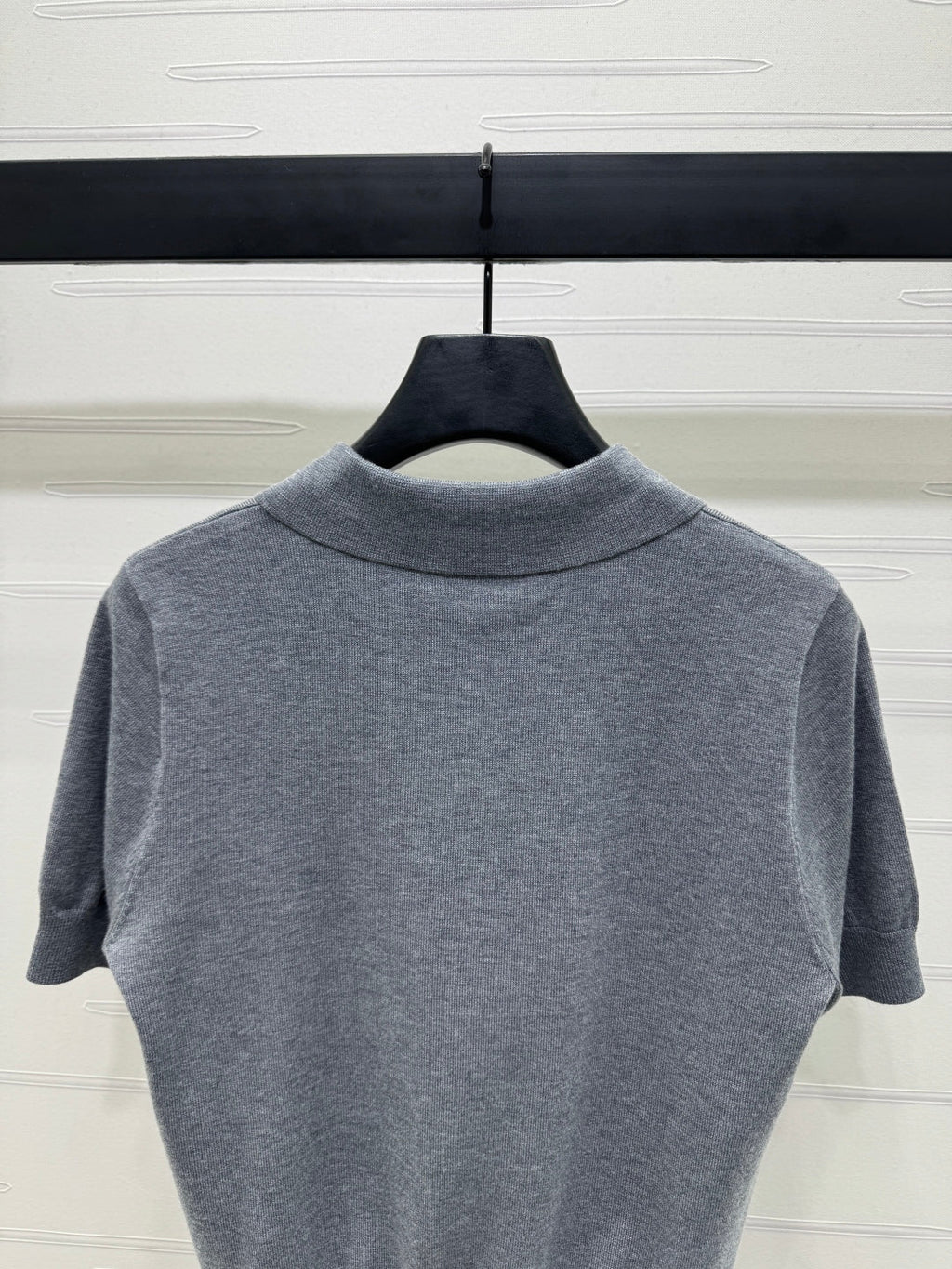 BURBERRY SHORT-SLEEVE KNITTED POLO SHIRT 274846