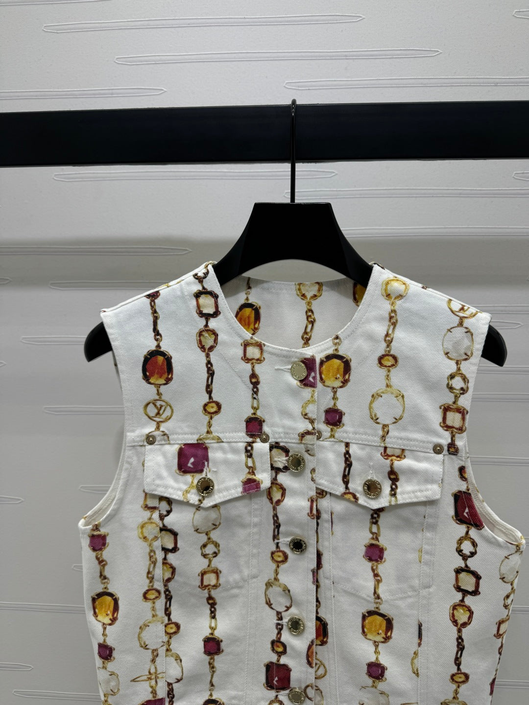 LV PATTERNED DENIM BLAZER 269436