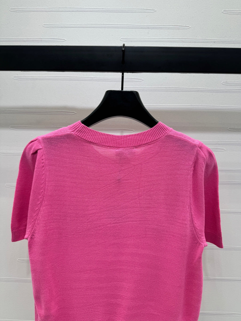 CHANEL SHORT-SLEEVE CREW NECK SWEATER 269418