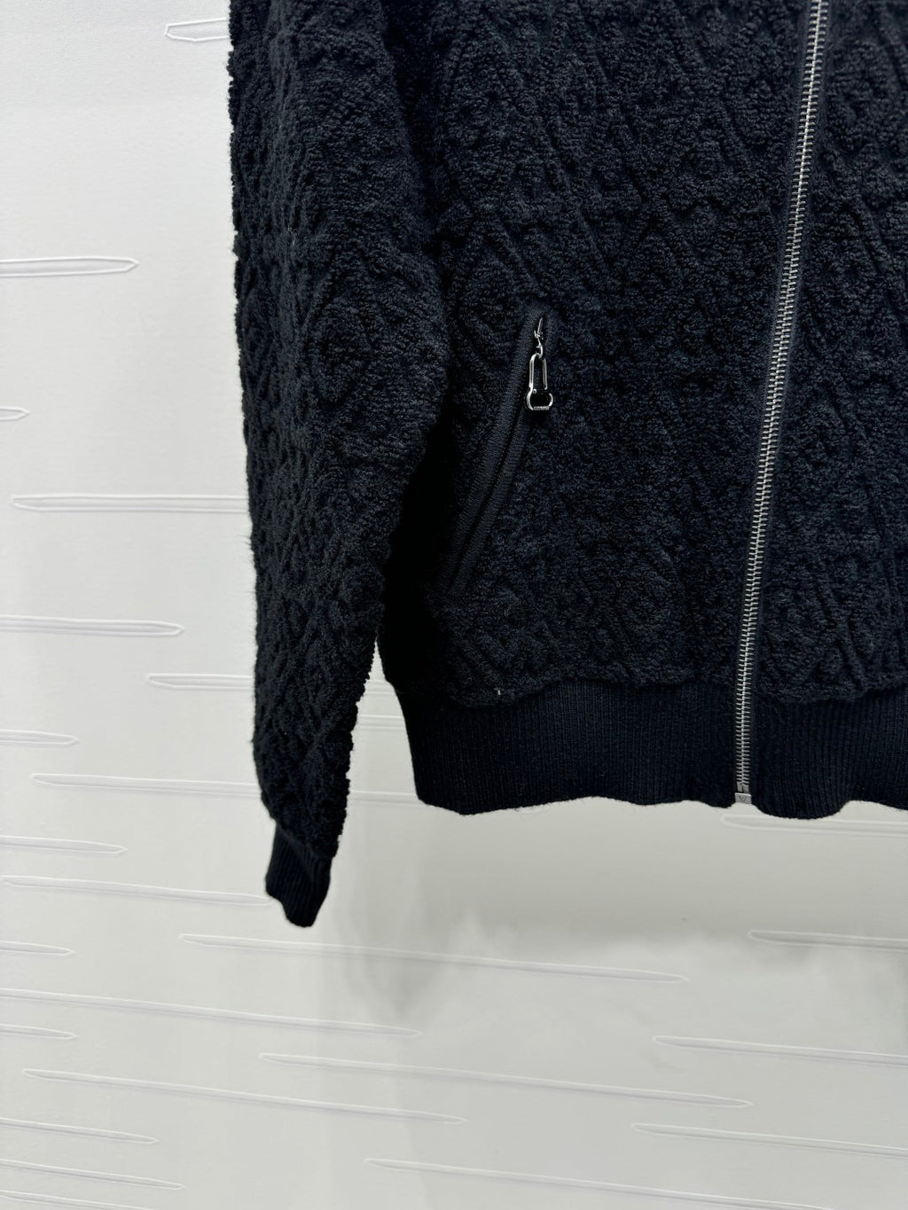 LV ZIP-UP LONG-SLEEVE KNIT CARDIGAN 274961
