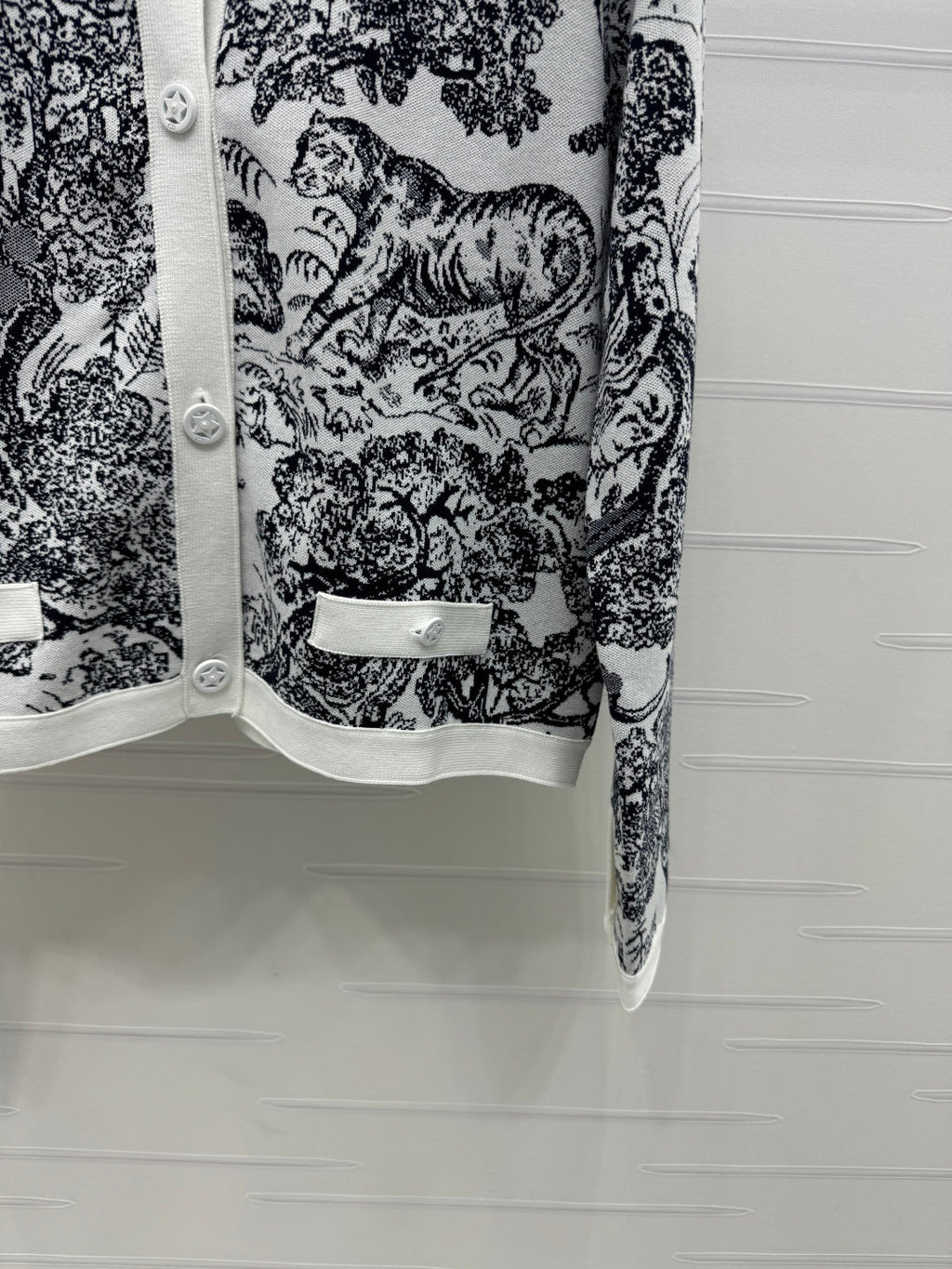 DIOR JACQUARD KNIT CARDIGAN 274879