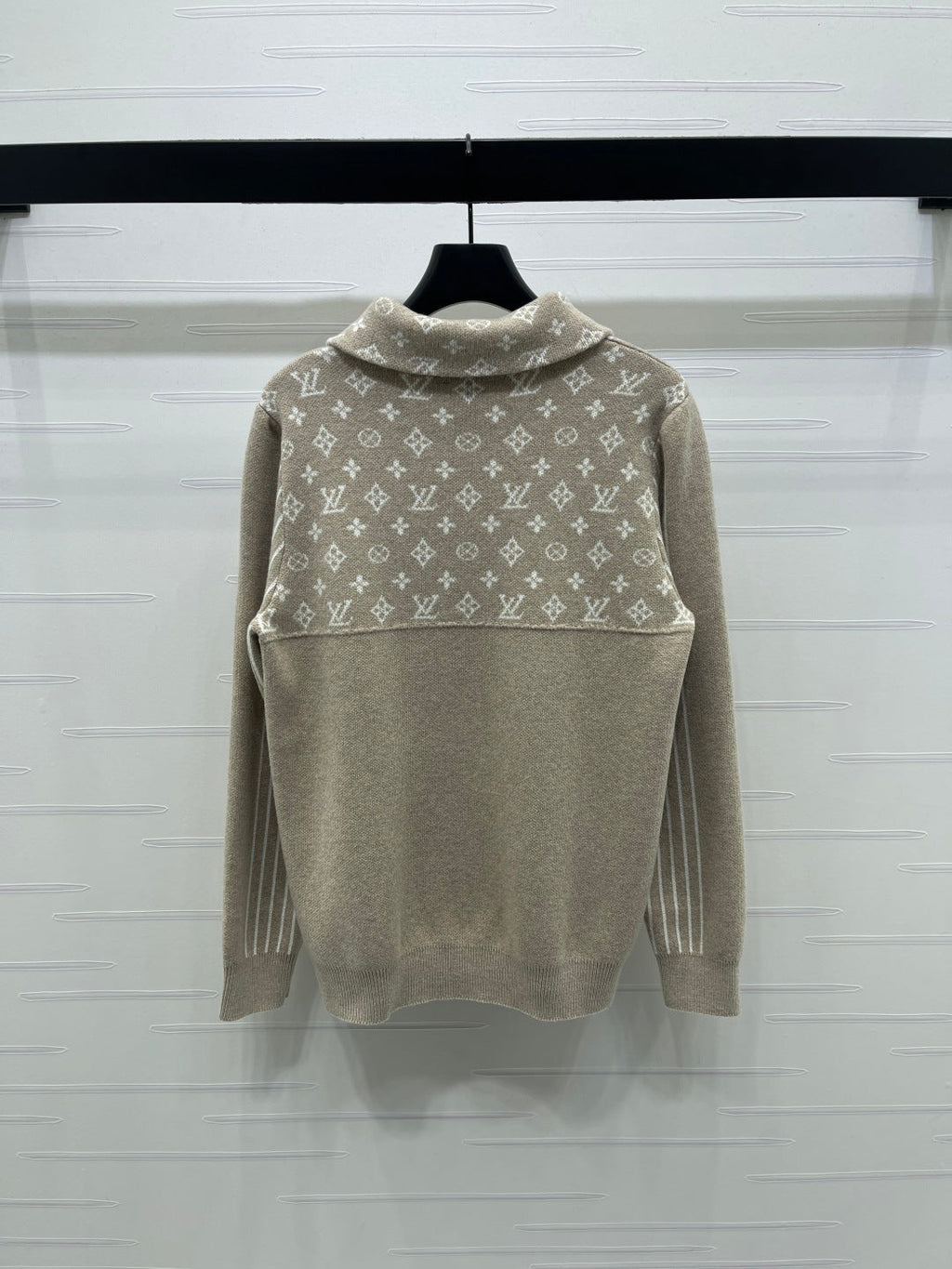 LV 25S LONG-SLEEVE COLOR-BLOCK COLLARED SHIRT 0166