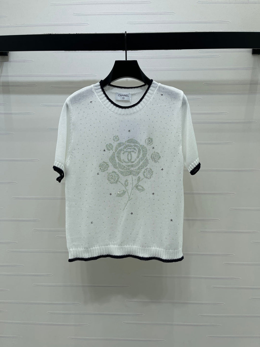 CHANEL 26S SHORT-SLEEVED KNIT SHIRT STYLE 1165