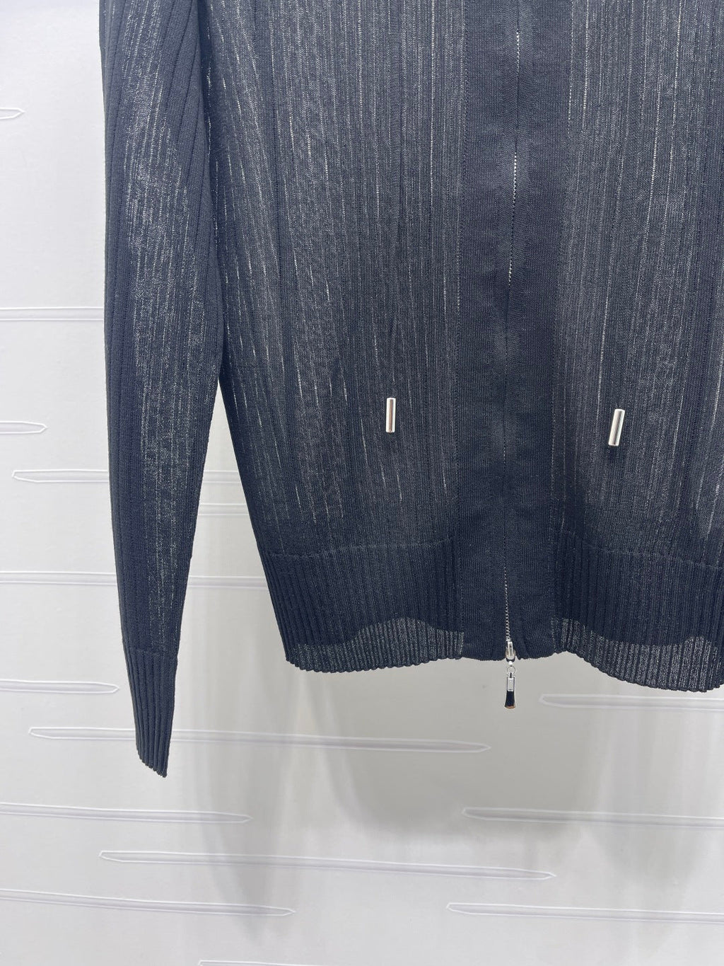 YSL 26S ZIP UP HOODED CARDIGAN 390
