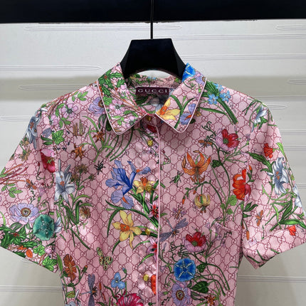 GUCCI 26S SHORT-SLEEVE SHIRT DRESS 444