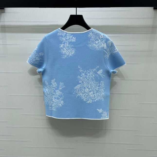 DIOR 26S SHORT-SLEEVE KNIT TOP 1360
