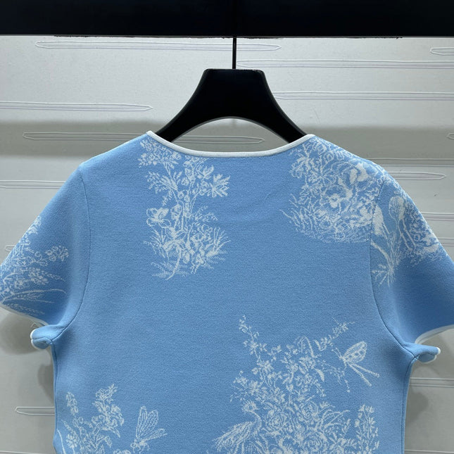 DIOR 26S SHORT-SLEEVE KNIT TOP 1360