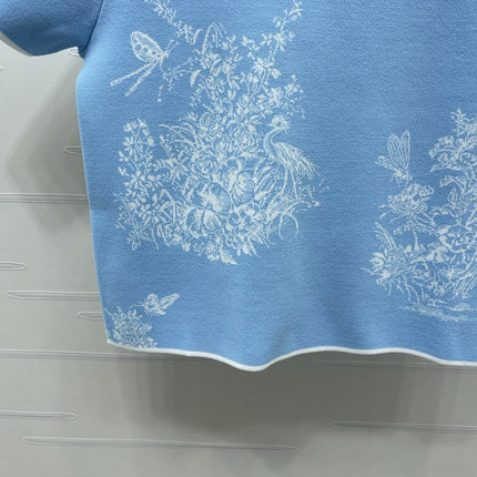 DIOR 26S SHORT-SLEEVE KNIT TOP 1360