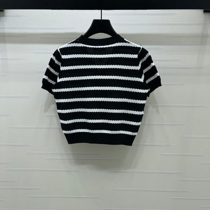 CHANEL 26S SHORT-SLEEVE KNIT TOP 1345