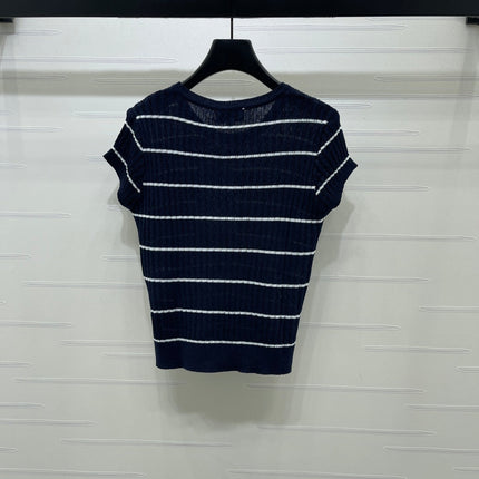 CHANEL 26S SHORT-SLEEVE KNIT TOP 1343