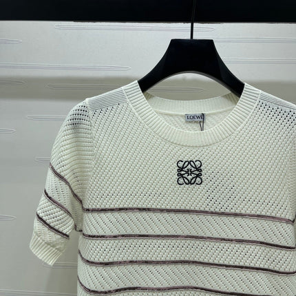 LOEWE 26S SHORT-SLEEVE KNITTED TOP 578