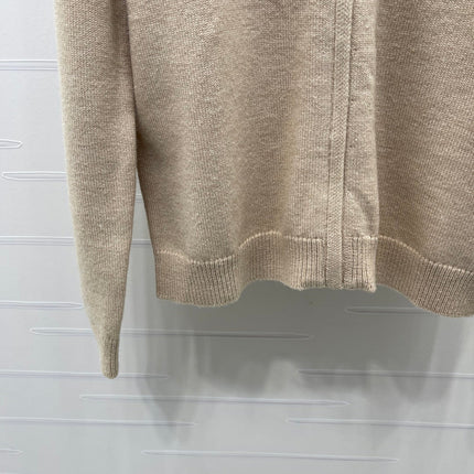 LORO PIANA 26S ZIP-UP KNIT JACKET 884