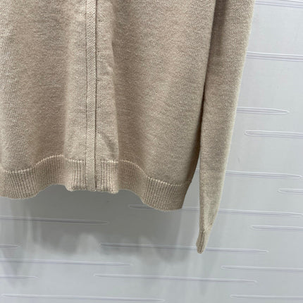LORO PIANA 26S ZIP-UP KNIT JACKET 884