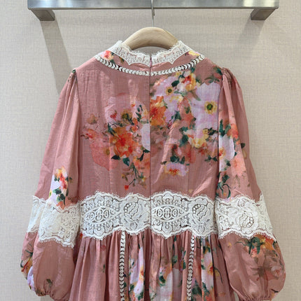 ZIMMERMANN 26 LACE TRIM MINI DRESS STYLE 234