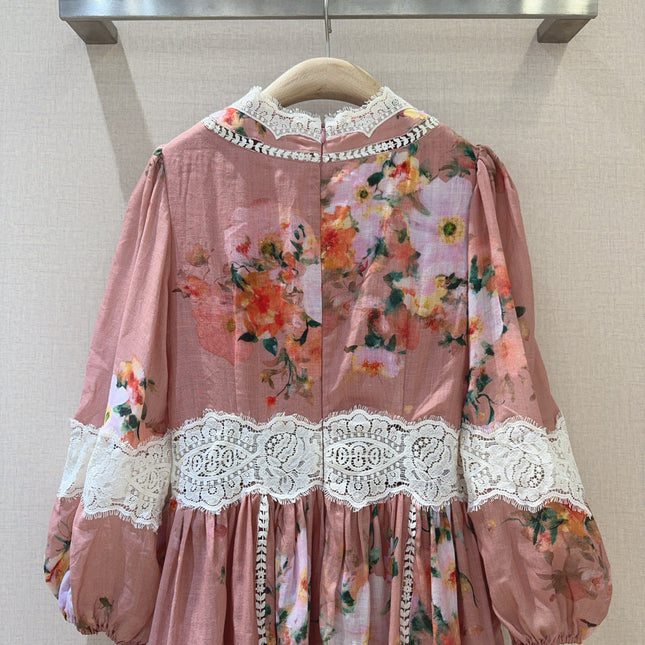 ZIMMERMANN 26 LACE TRIM MINI DRESS STYLE 234