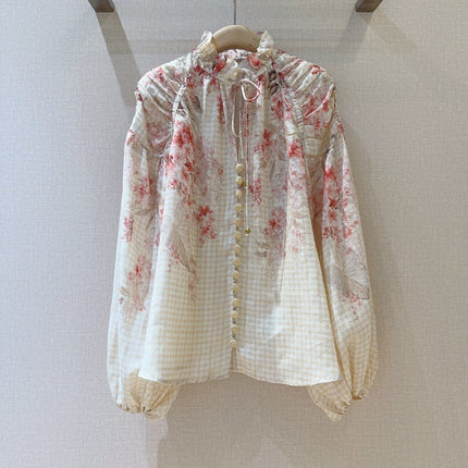 ZIMMERMANN 26S PUFF-SLEEVE SHIRT STYLE 12