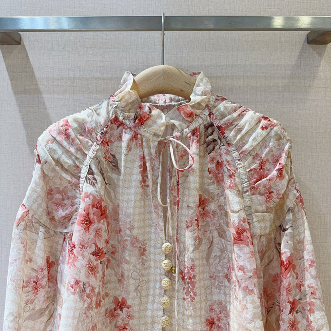 ZIMMERMANN 26S PUFF-SLEEVE SHIRT STYLE 12