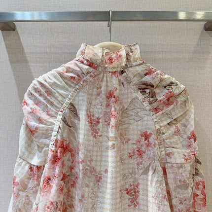 ZIMMERMANN 26S PUFF-SLEEVE SHIRT STYLE 12