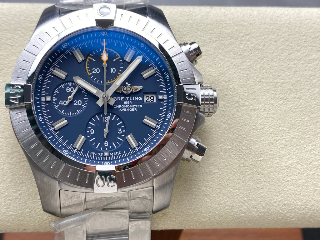 AVENGER CHRONOGRAPH STEEL CASE NAVY BLUE DIAL