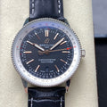 NAVITIMER AUTOMATIC 41 STEEL CASE BLACK ALLIGATOR LEATHER STRAP