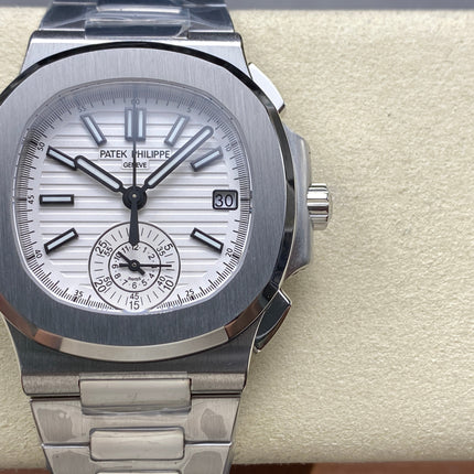 NAUTILUS ALL STEEL WHITE DIAL