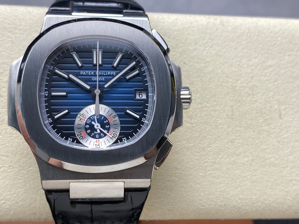 NAUTILUS STEEL CASE BLUE SUNBURST DIAL