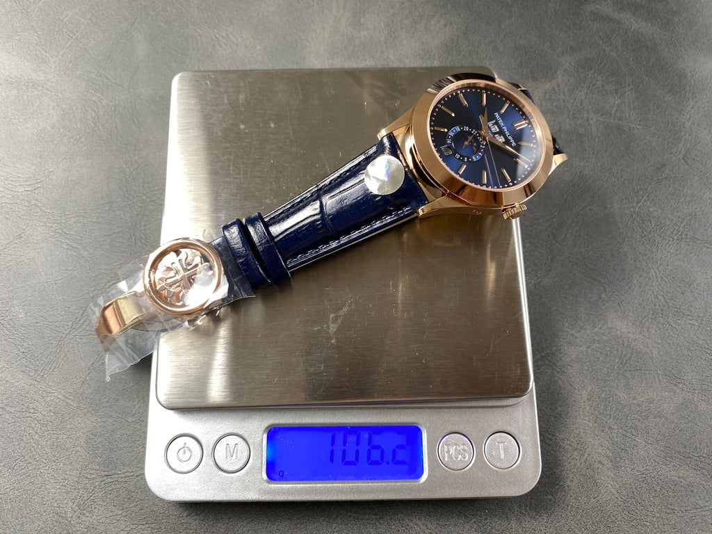 ANNUAL CALENDAR SELF-WINDING ROSE GOLD CASE BLUE SUNBURST DIAL